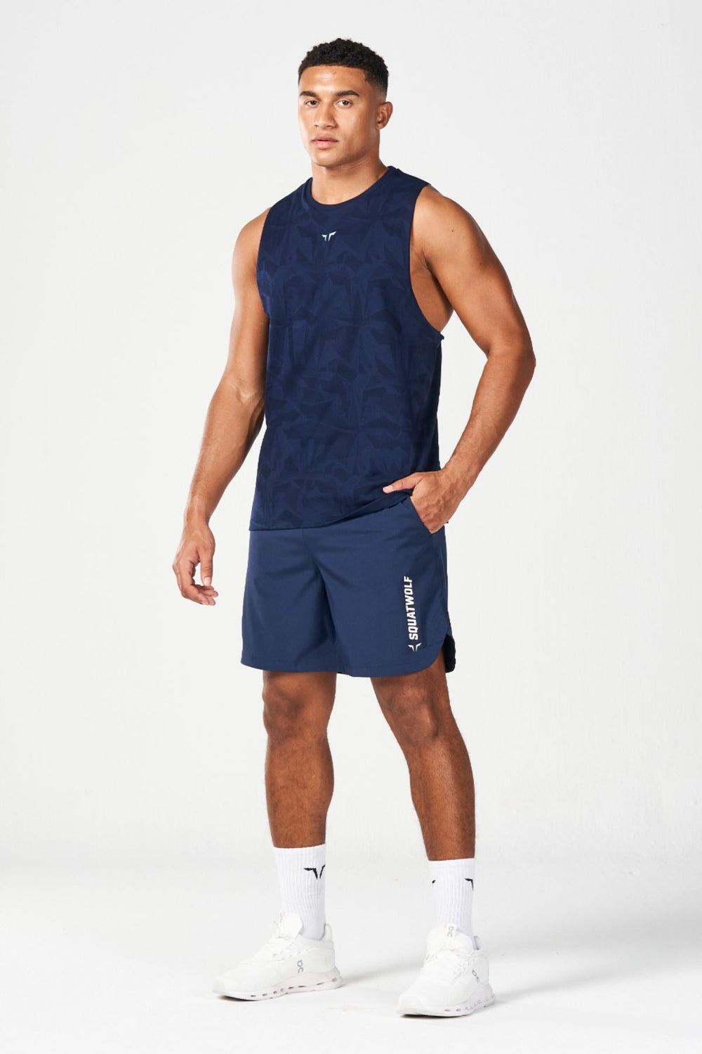 Men's  Navy Blue Gym Suit